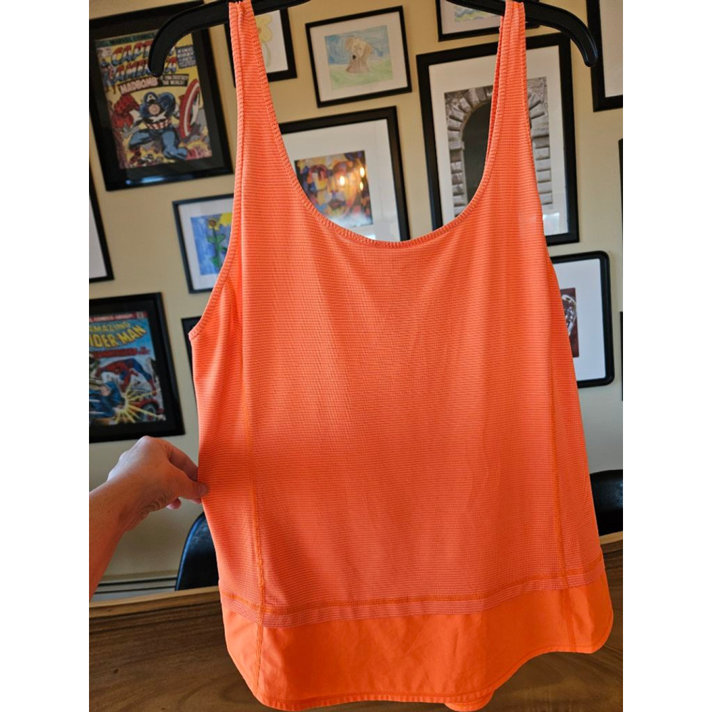 NWT Lululemon Orange Run Mod Moves Singlet Tank Top Size 10